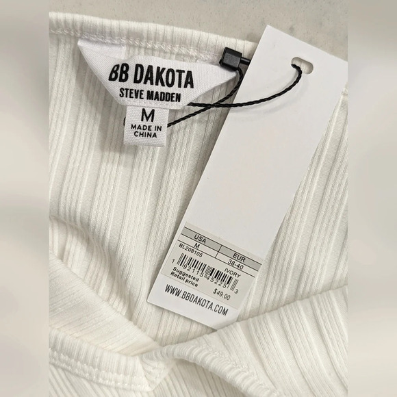 Steve Madden Ivory Spaghetti Strap Mini Dress Size Medium - Picture 8 of 9